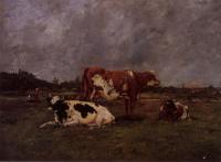 Boudin, Eugene - Cows in Pasture